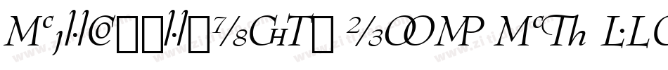 BernhardMod OSF BT Roman字体转换